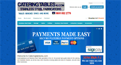 Desktop Screenshot of cateringtables4u.com